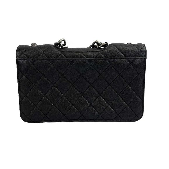 CHANEL - NEW Goatskin Large Perfect Edge Flap Bag Black - Picture 13 of 14
